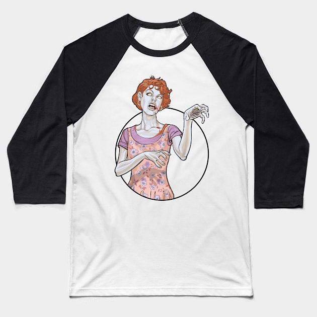 Molly R the Zombie Baseball T-Shirt by AyotaIllustration